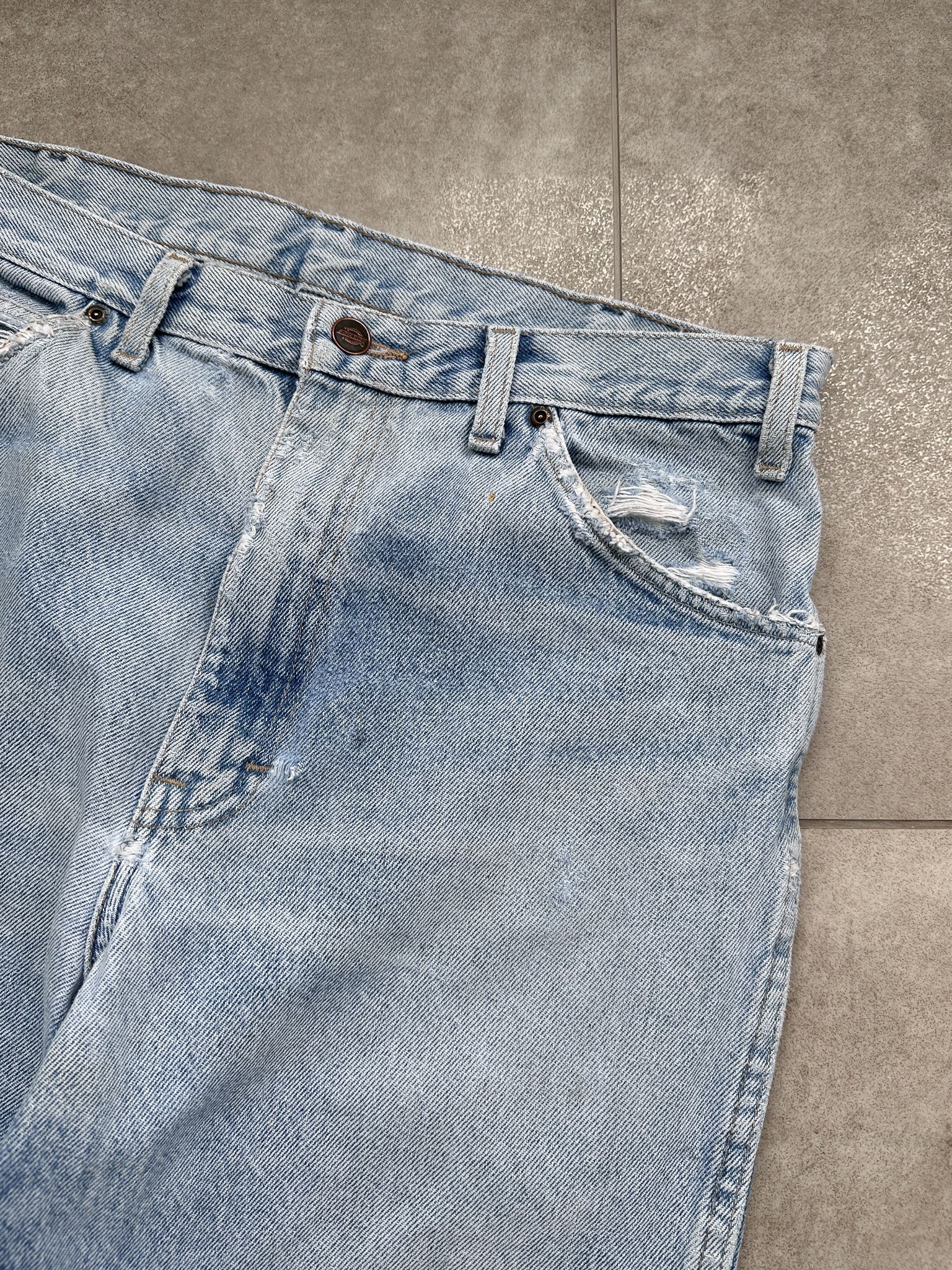 Dickies Vintage Dickies Distressed Blue Denim Pants Jeans Size US 34 / EU 50 - 8 Thumbnail