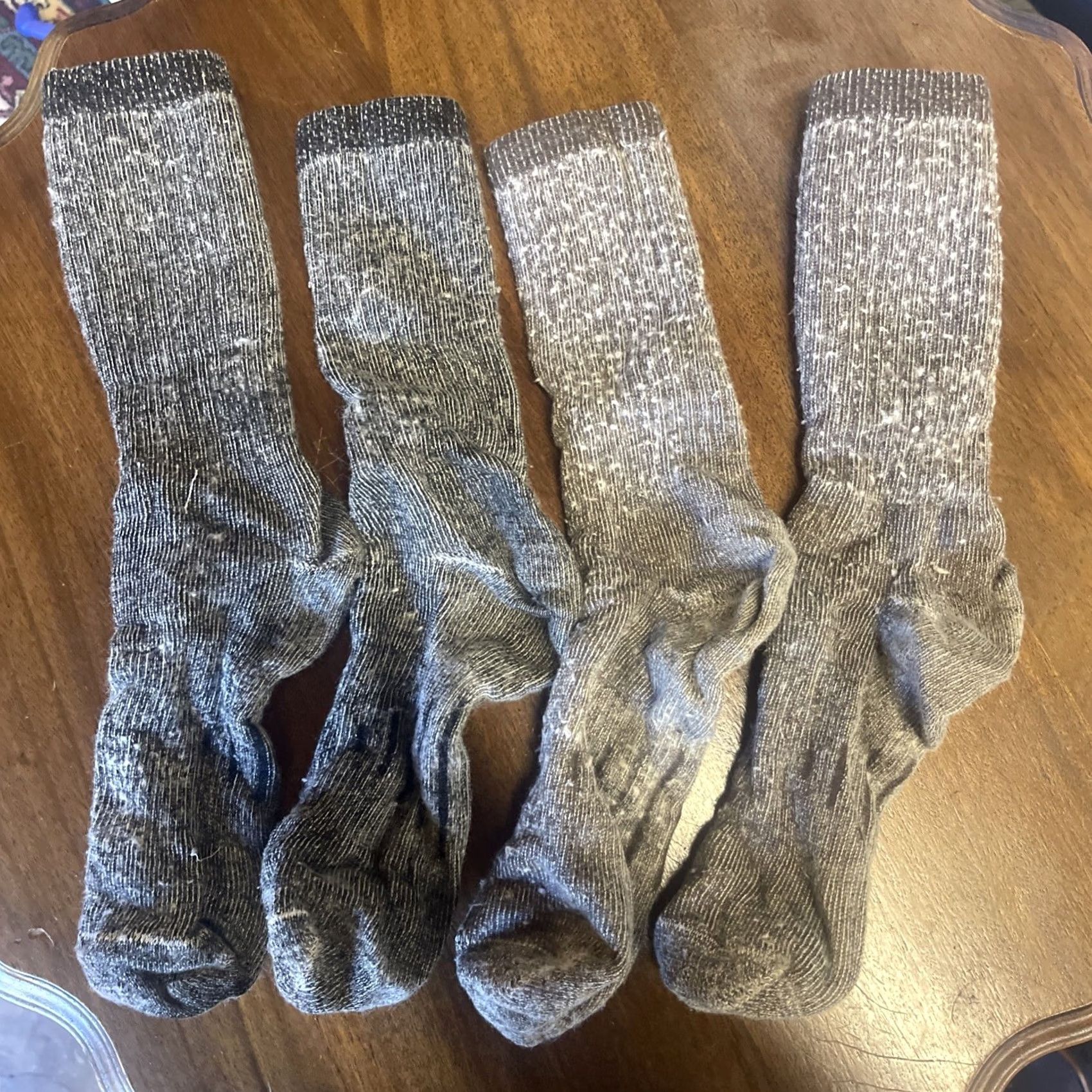 Vintage Wool Socks Men’s Size 9-11 Lot Of 2 Hiking Size ONE SIZE - 2 Thumbnail