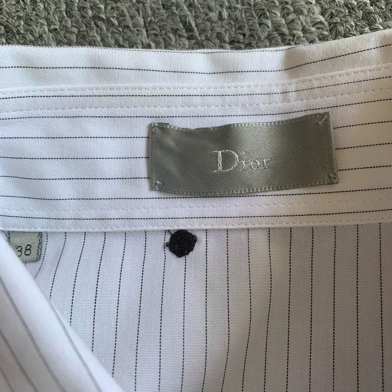 Dior Dior size 38 White polka-dot shirt Size L / US 10 / IT 46 - 6 Thumbnail