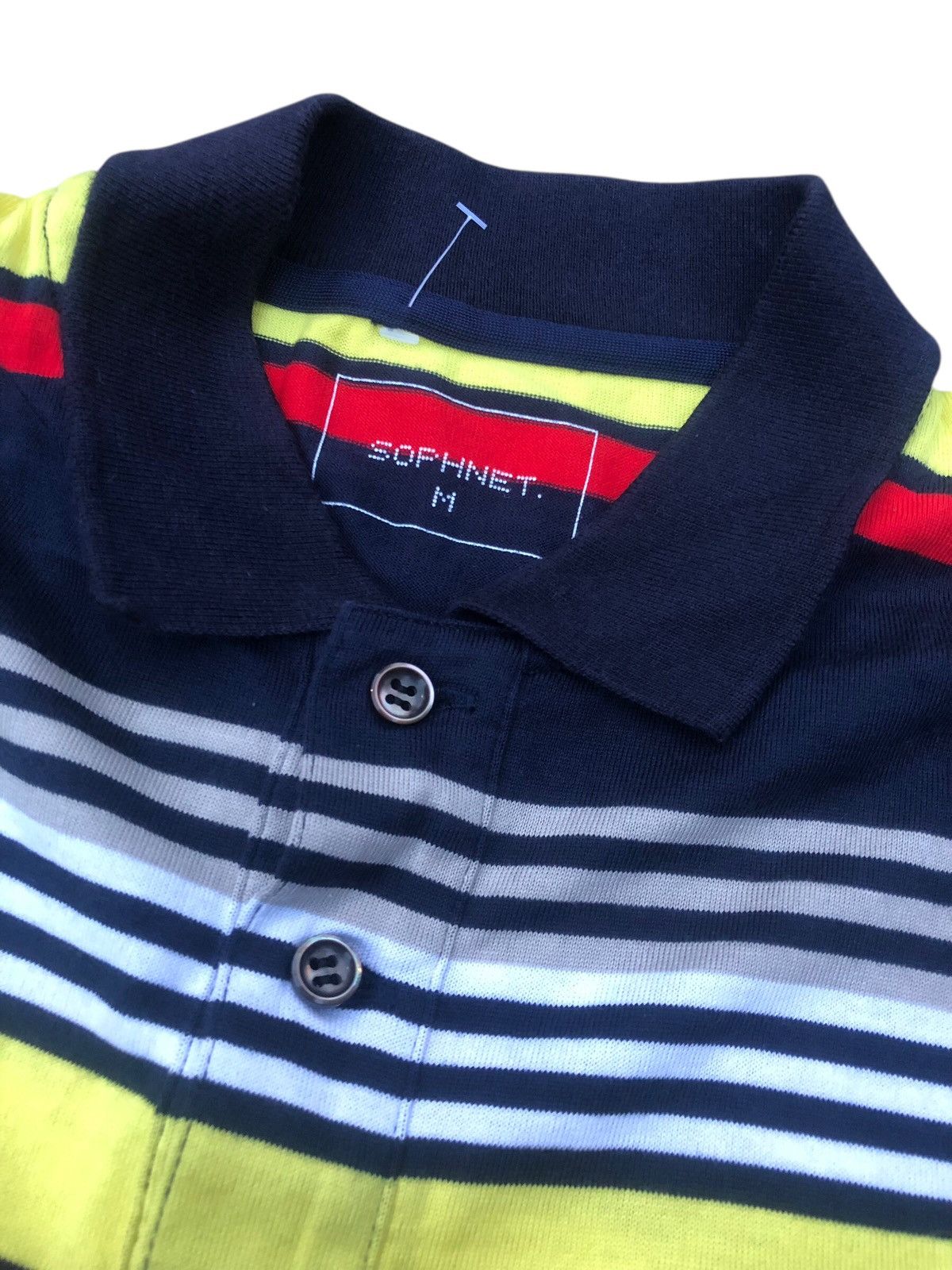 Sophnet. 🔥Nice SOPHNET Stripes Polo Shirt Japanese Brand Size US M / EU 48-50 / 2 - 5 Thumbnail