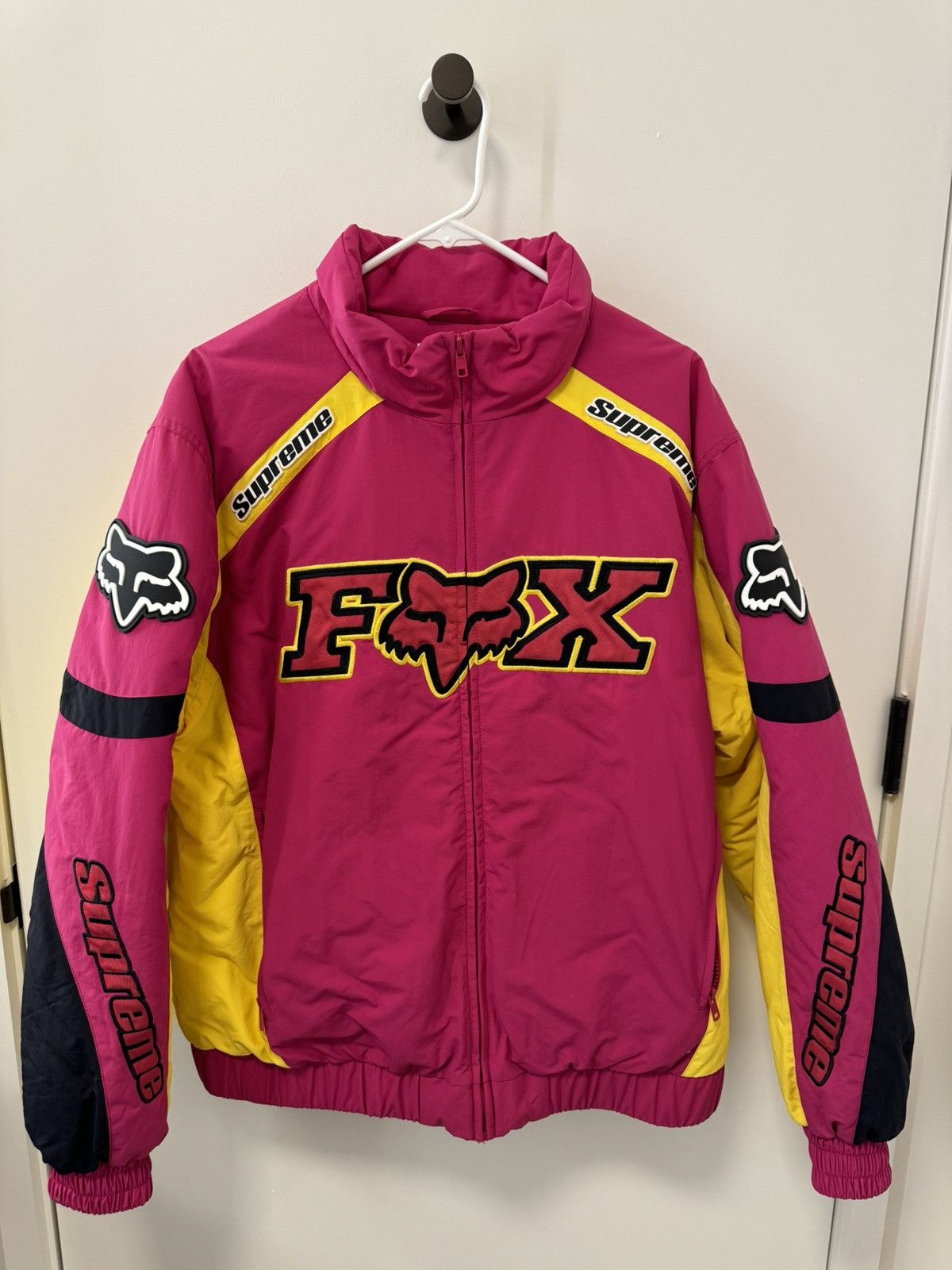 Supreme fox racing puffy jacket online