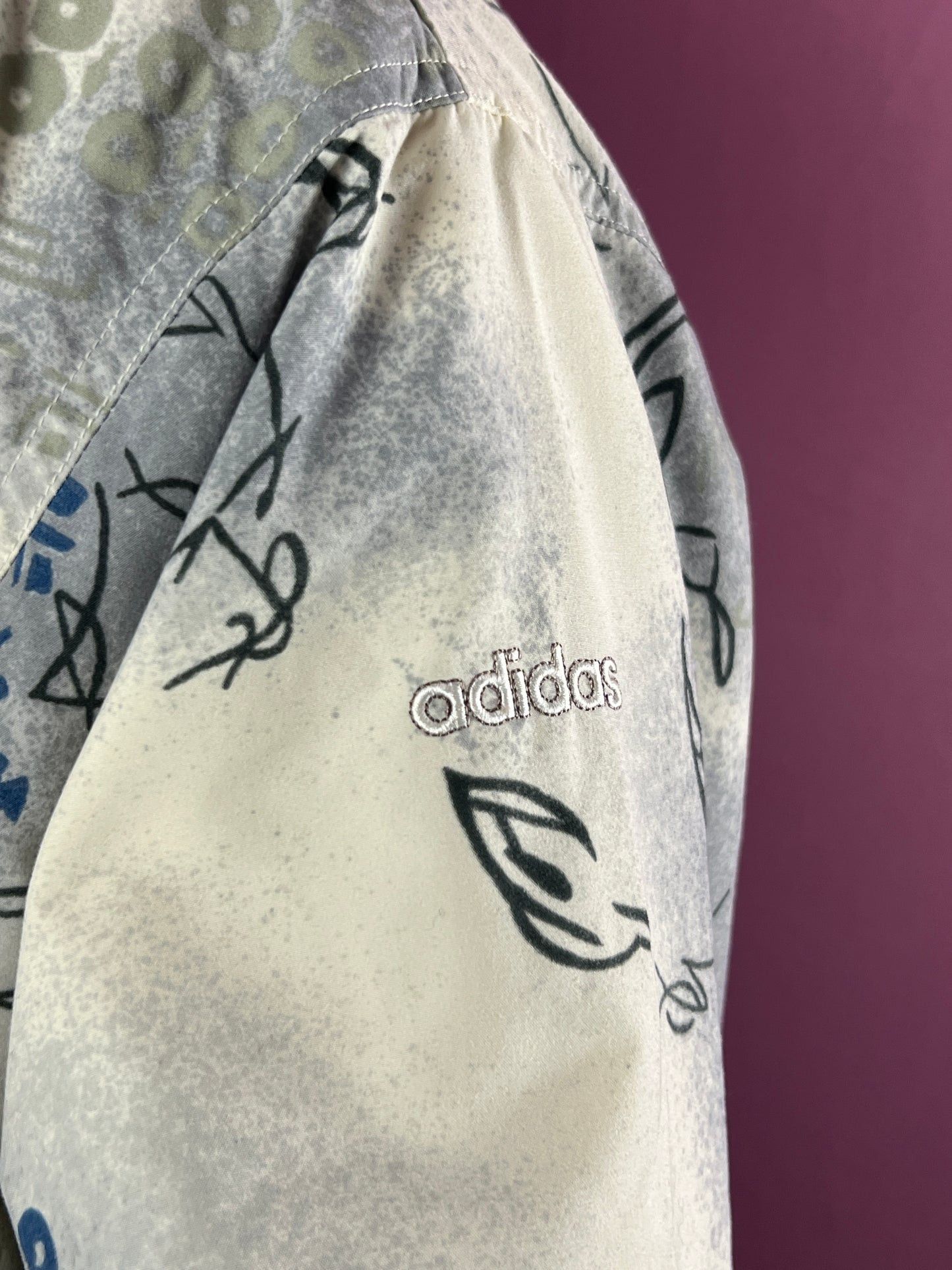 Adidas × Vintage Adidas Originals Vintage Men's Abstract Windbreaker Jacket-L Size US M / EU 48-50 / 2 - 5 Thumbnail