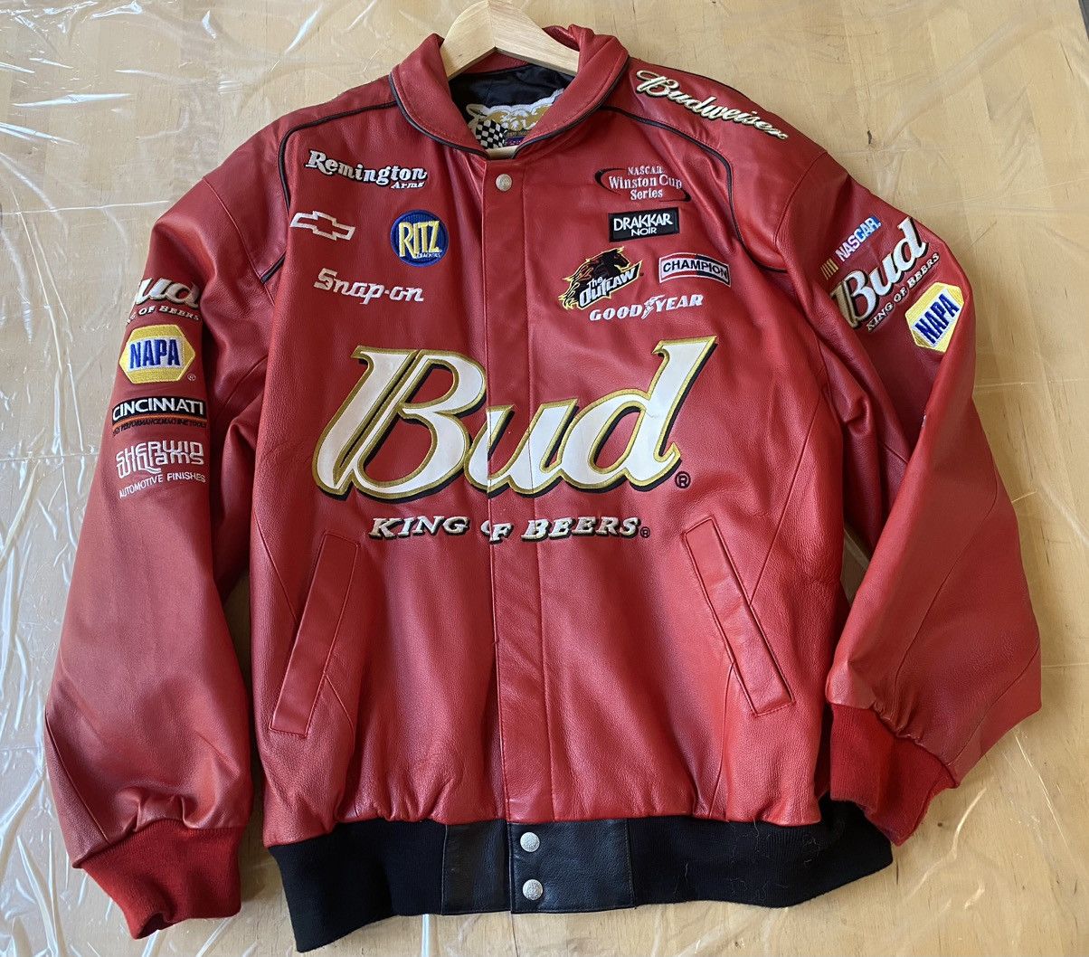 image of Jeff Hamilton Bud Light Jacket in Red, Men's (Size XL)