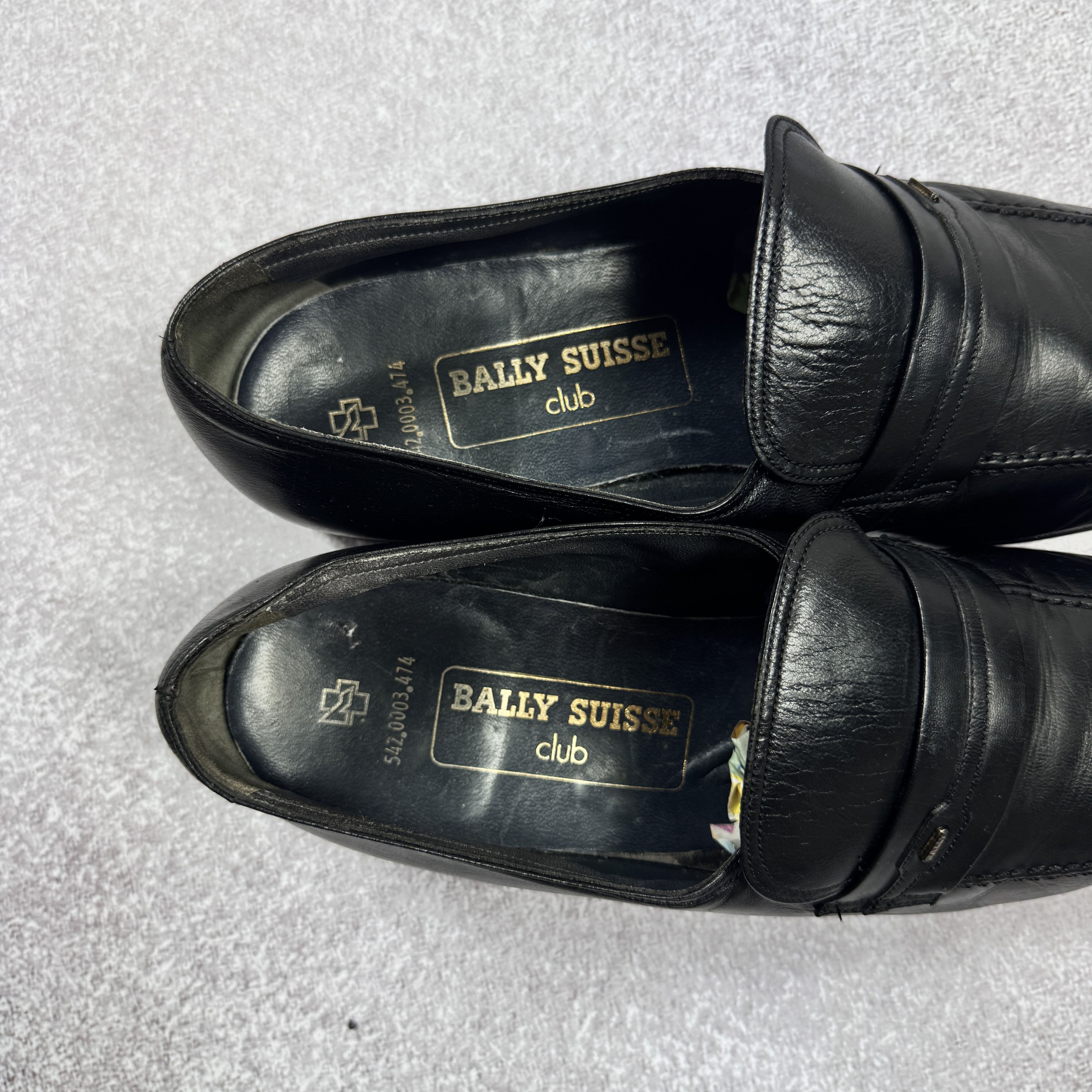 Bally Bally Suisse Club Black Leather Loafers 542161 Size 7/27 cm Size US 8.5 / EU 41-42 - 10 Thumbnail