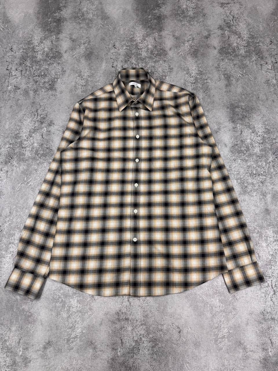 Reiss Reiss Men Check Shirt Beige Black Size M Size US M / EU 48-50 / 2 - 1 Thumbnail