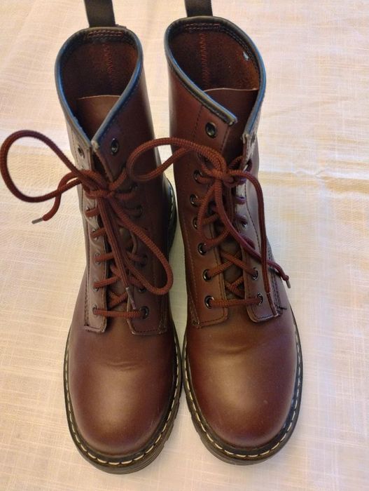 Sketchers Memory Foam Leather Combat Lace Up Military Ankle Boots Grailed