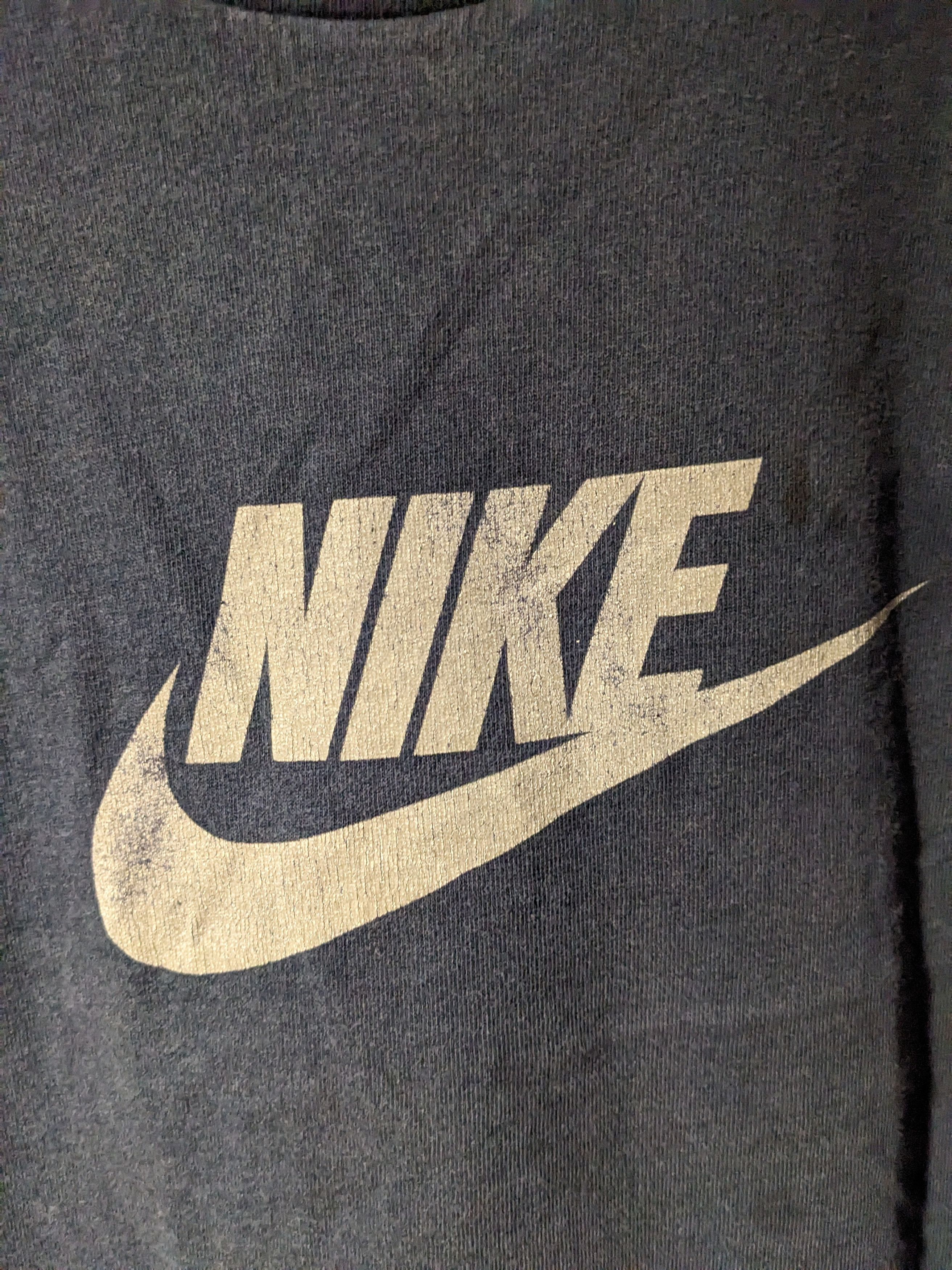 Nike × Vintage Vintage Y2K Nike Big Swoosh Check Logo Blue Large T-Shirt Size US L / EU 52-54 / 3 - 2 Thumbnail