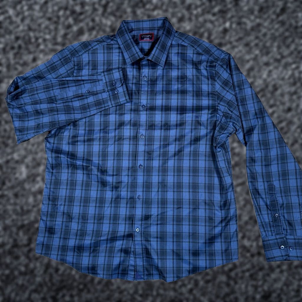 UNTUCKit UNTUCKit Shirt Men XL Blue Black Plaid Button-Up Long Sleeve Button-Up Plaid Mens XL Blue Black 2010s or 2020s (adjust as applicable) Size US XL / EU 56 / 4 - 1 Thumbnail