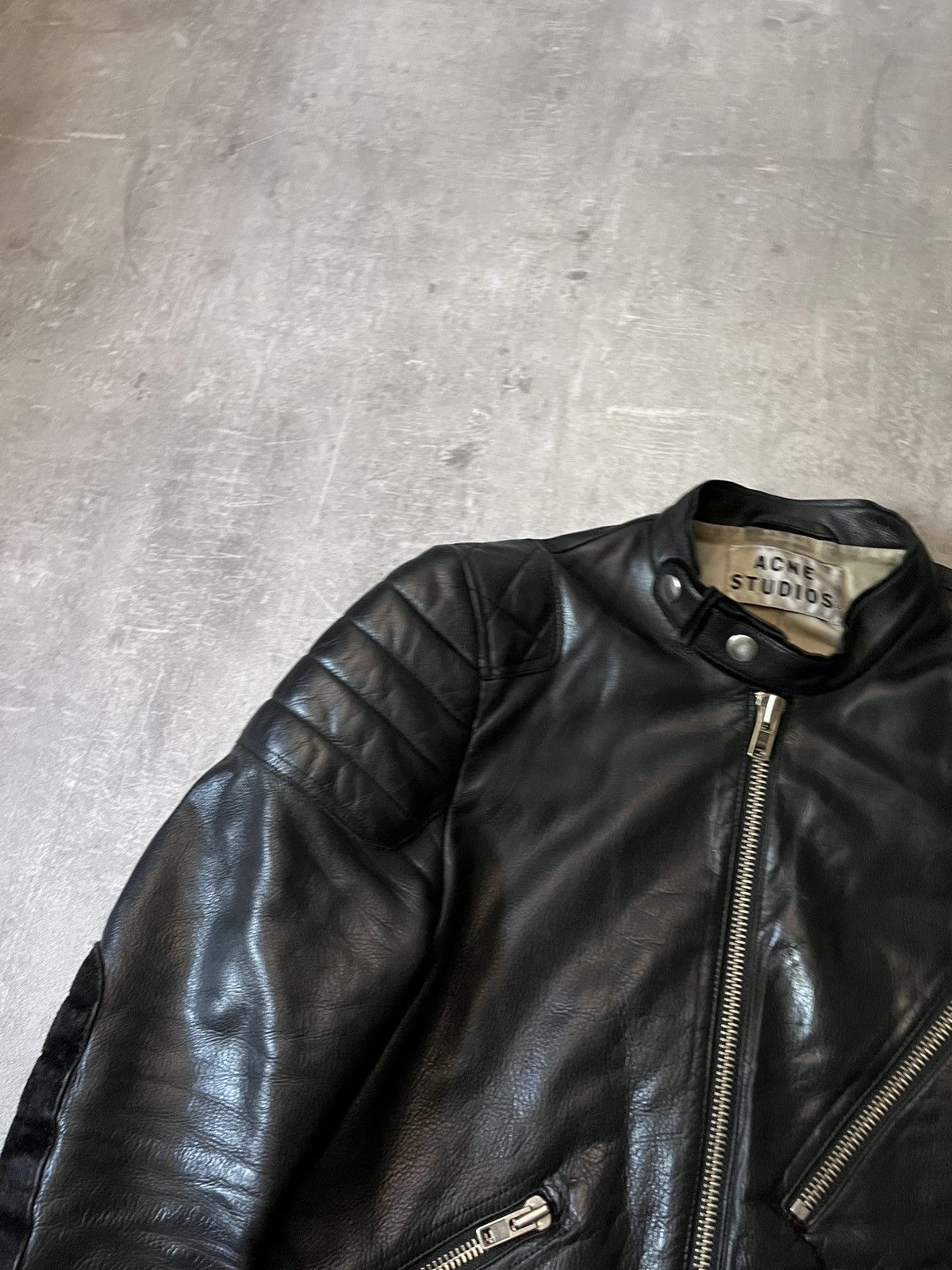 Acne Studios Acne Studios Oliver leather jacket biker black Size US S / EU 44-46 / 1 - 5 Thumbnail