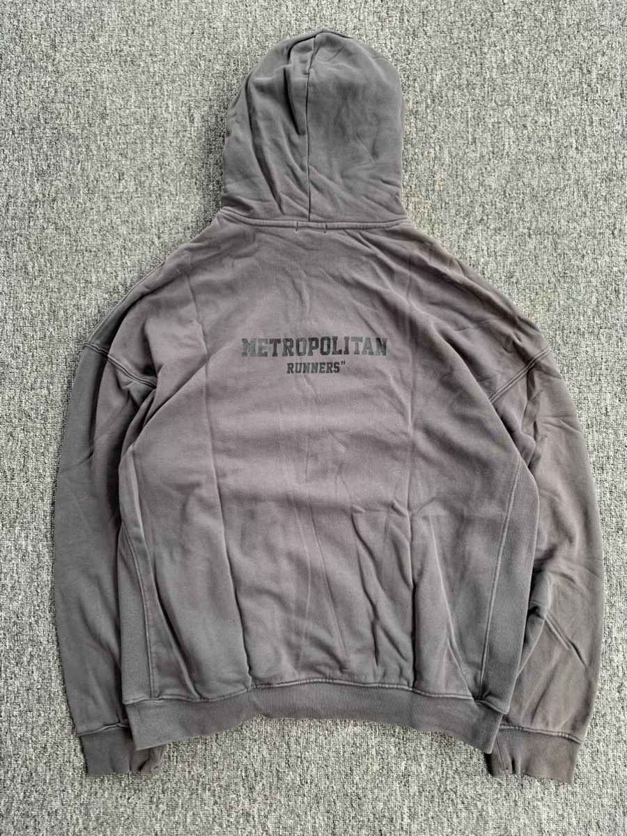 Japanese Brand Jsny Metropolitan Runners Sunfaded Boxy Hoodie Size US XL / EU 56 / 4 - 6 Thumbnail