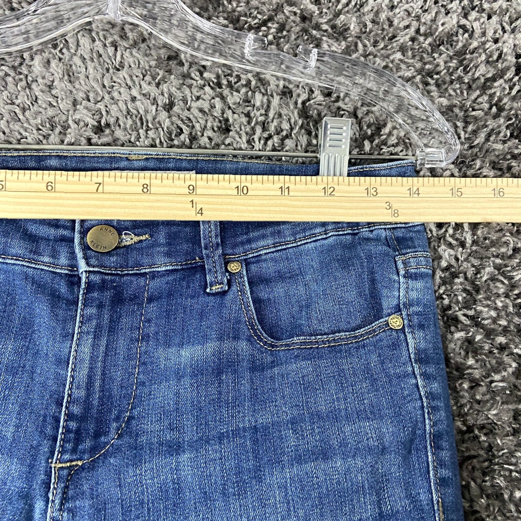 Anne Klein ANNE KLEIN Blue Skinny Jeans Regular Size 2 for Women Size 26" / US 2 / IT 38 - 6 Thumbnail