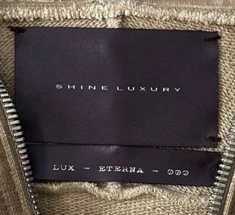 SHINE LUXURY Shine Luxury Studios layered strapped navigator zipper hood. Size US L / EU 52-54 / 3 - 5 Thumbnail