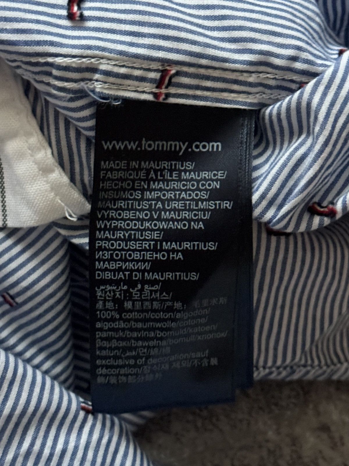 Designer × Tommy Hilfiger Tommy Hilfiger monogram striped shirt button up long sleeve Size US M / EU 48-50 / 2 - 8 Thumbnail