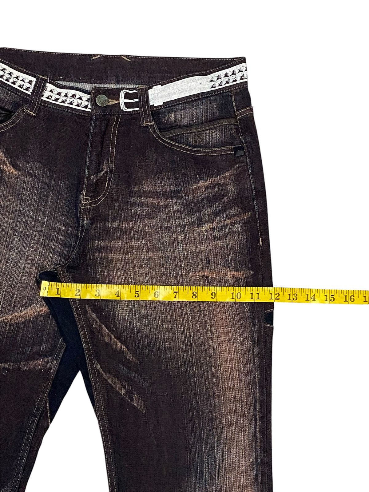 PPFM PPFM Star Mud-Wash Stretch Denim Pants Size US 30 / EU 46 - 16 Thumbnail