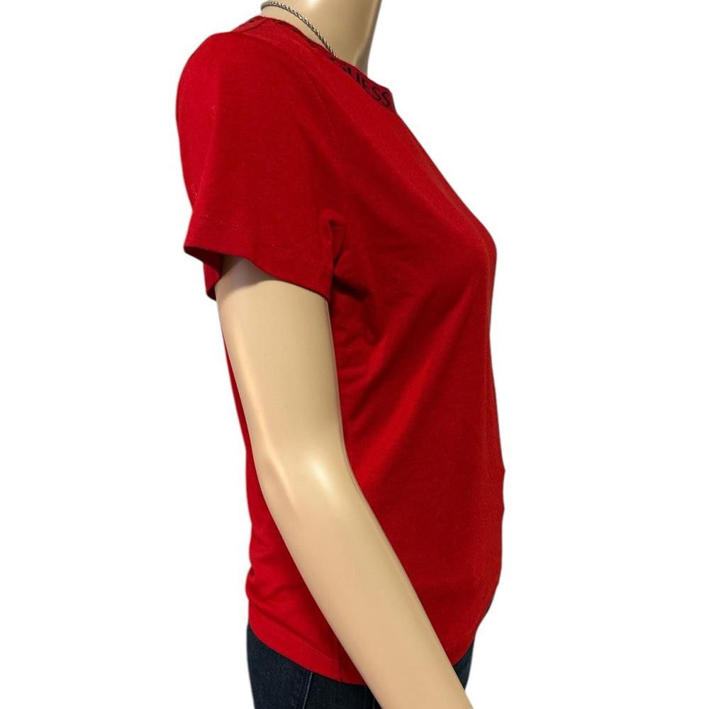 Designer Red GUESS T-Shirt, Size M Size M / US 6-8 / IT 42-44 - 3 Thumbnail
