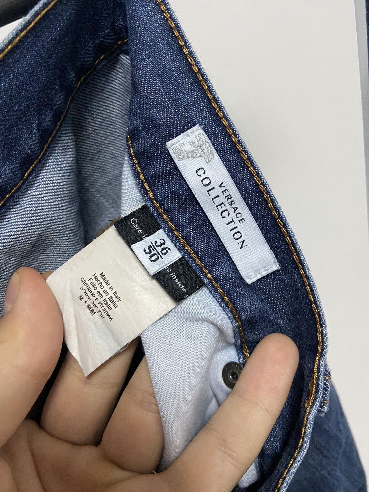 Versace × Vintage Versace jeans pants logo pocket vintage luxury Size US 32 / EU 48 - 6 Thumbnail