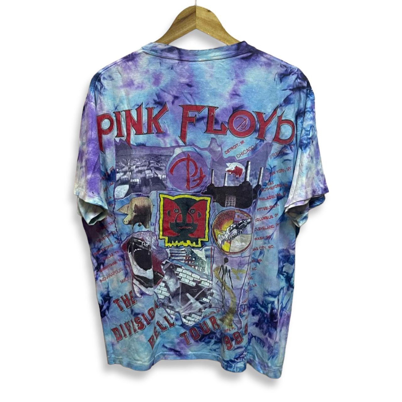 Band Tees Vintage 1994 Pink Floyd The Division Bell Tie Dye T Shirt Size US L / EU 52-54 / 3 - 2 Thumbnail
