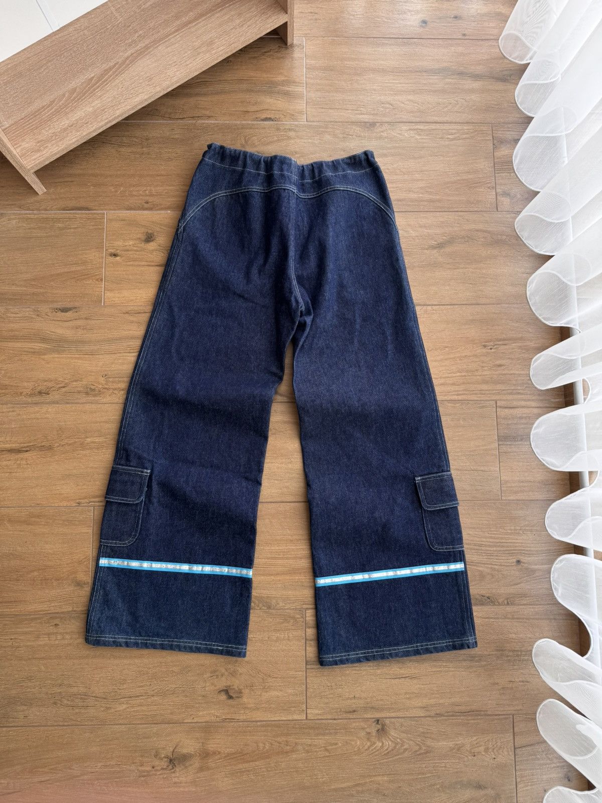 Japanese Brand × Vintage Vintage Auruze for Beau Baker 90s Skate Wide Leg Denim Jeans Size US 30 / EU 46 - 12 Thumbnail