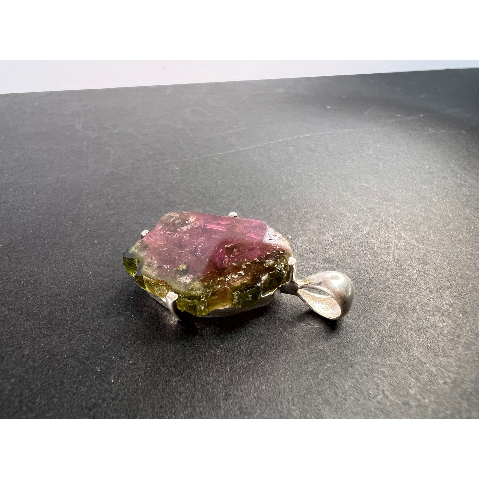 Other NEW Watermelon tourmaline slice 925 pendant 3.83 grams Size ONE SIZE - 5 Thumbnail