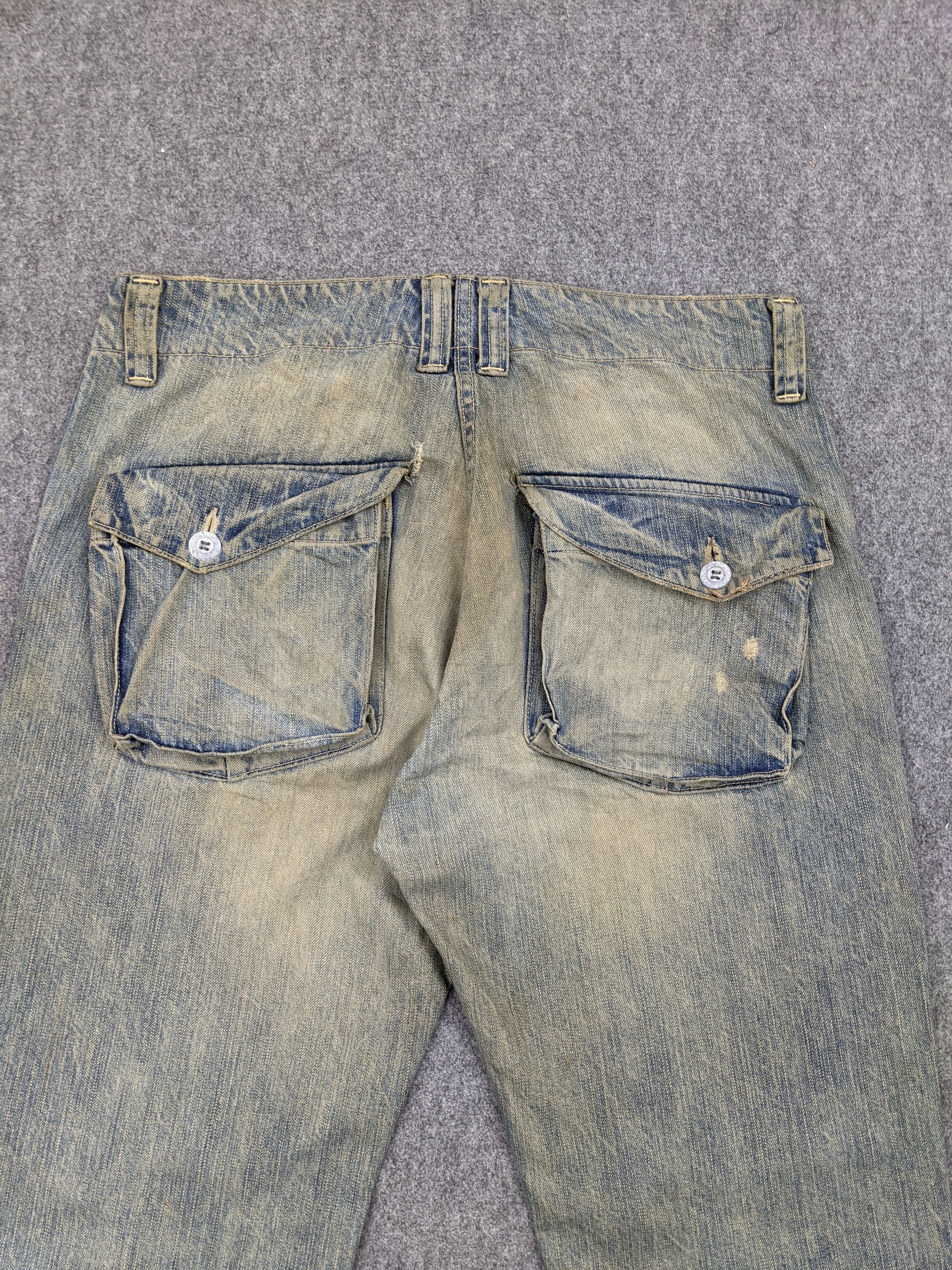 If Six Was Nine Johnbull Kojima Genes Japan Multi Pocket Rusty Jeans DJ0013Z Size US 33 - 4 Thumbnail