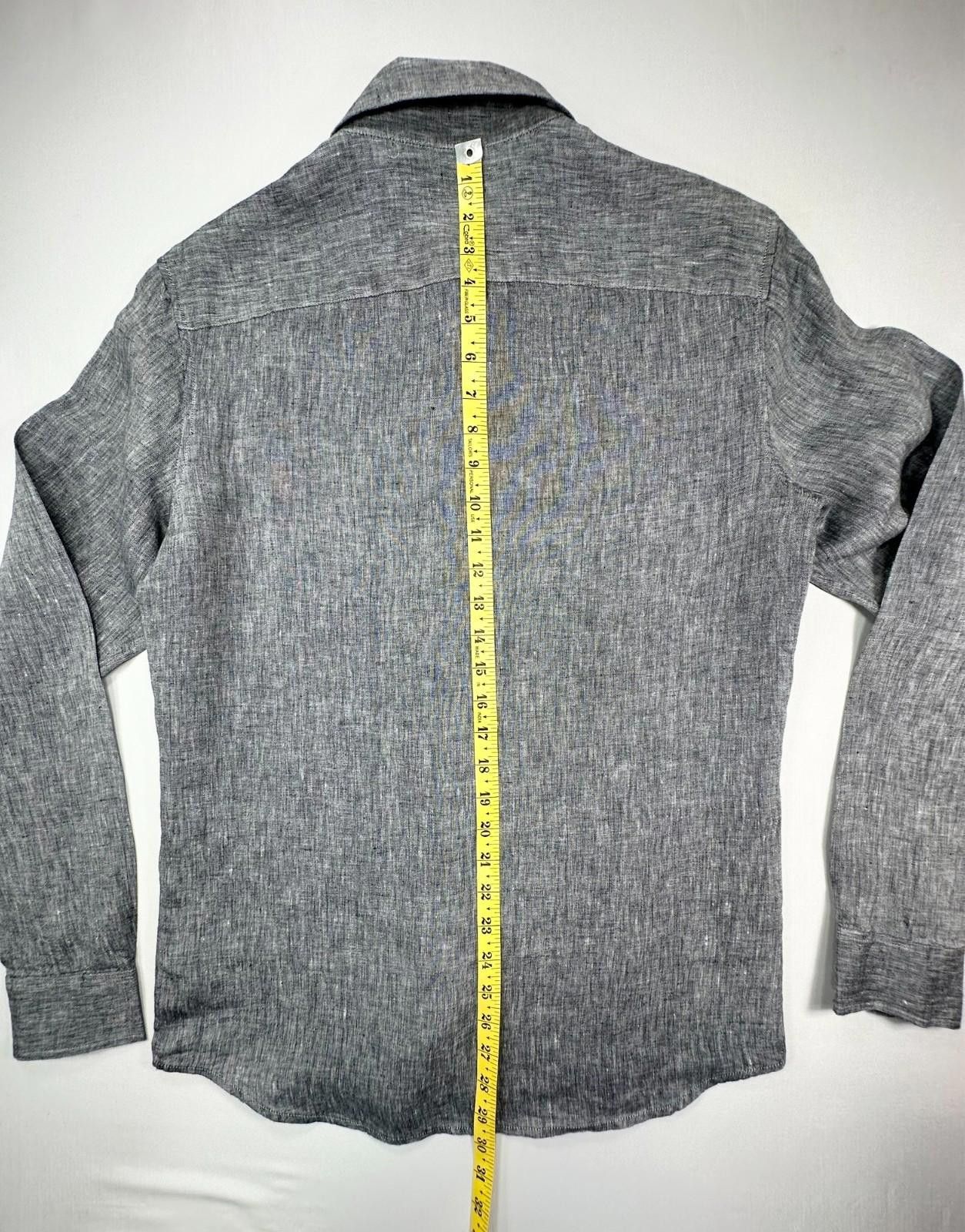 Michael Kors Michael Kors Slim Fit Long Sleeve Button Down Gray Men's S Size US S / EU 44-46 / 1 - 3 Thumbnail