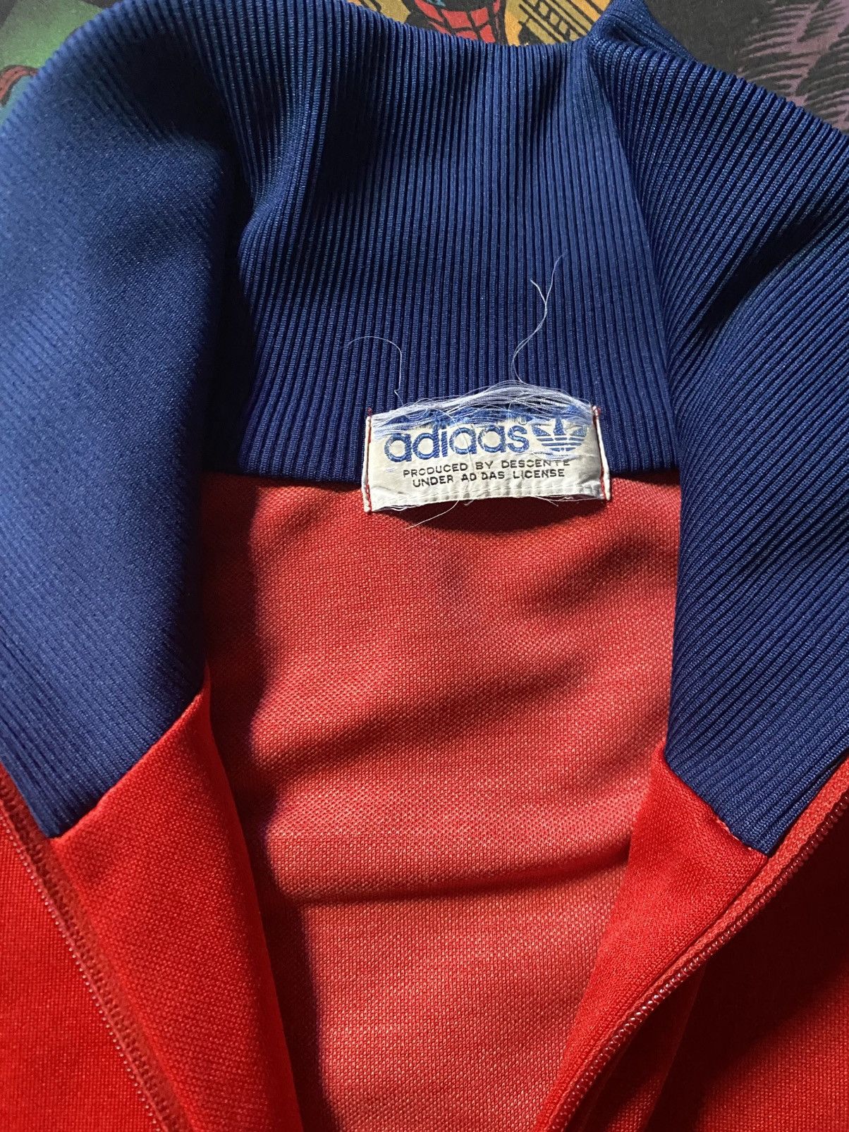 Adidas Adidas Vintage 80s Track Jacket Descente Polyester Red Used Size US S / EU 44-46 / 1 - 4 Thumbnail