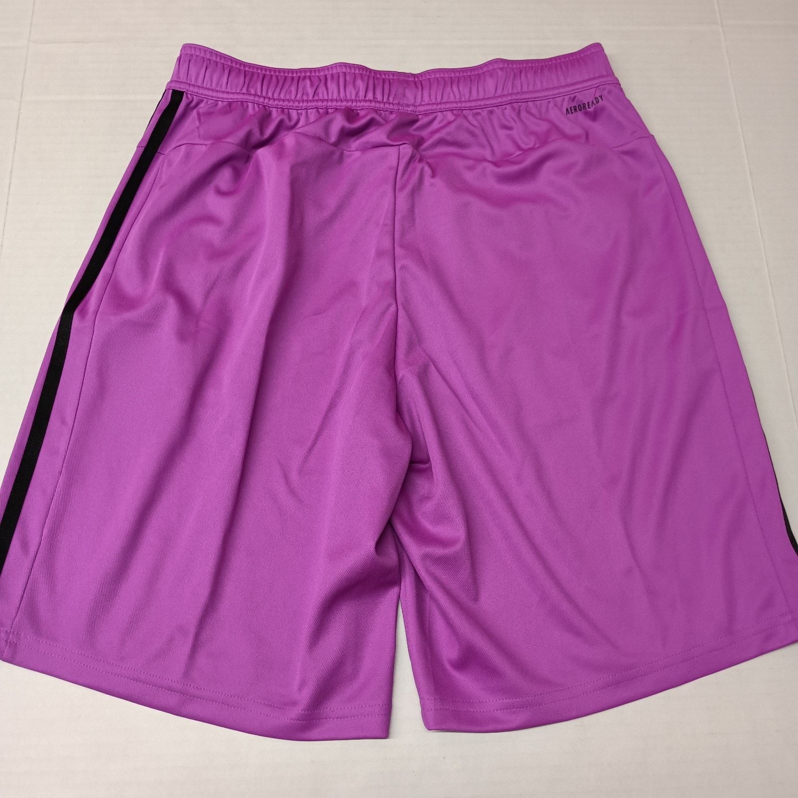 Adidas Adidas Mens Train 3 Stripes Zip Pockets Shorts Purple Size M Size US 30 / EU 46 - 7 Thumbnail