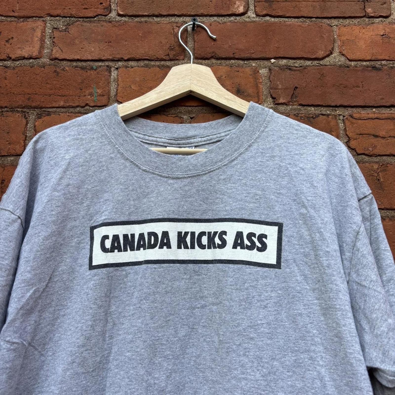 Gildan vintage west 49 Canada kicks ass t shirt 00s XL Size US XL / EU 56 / 4 - 2 Thumbnail