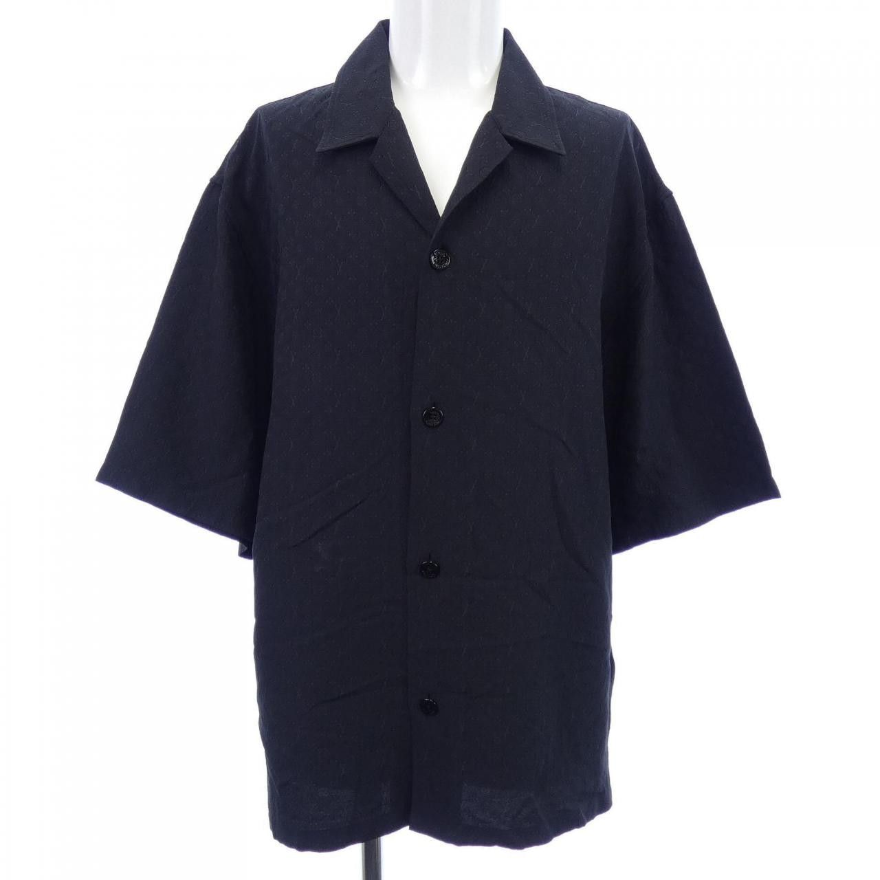 Louis Vuitton Louis Vuitton Louis Vuitton Mini Monogram Silk Blend Short Sleeve Shirt Textile Tops HPS51WZO6 DUTY FREE for USA Size ONE SIZE - 1 Thumbnail