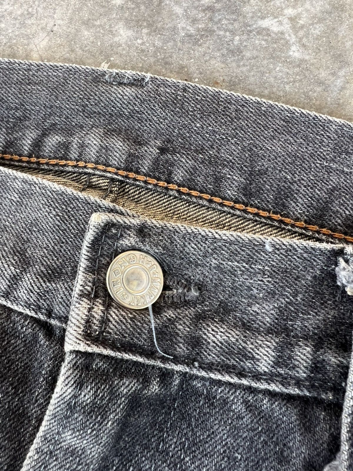 HRMTG × Japanese Brand × Jean HRM DISTRESS PATCHES SELVEDGE JEANS Size US 30 / EU 46 - 10 Thumbnail