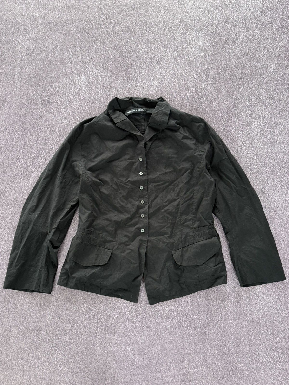 Rundholz Rundholz Avant Garde Abstract Goth Vibe Button Up Shirt Size L / US 10 / IT 46 - 1 Thumbnail