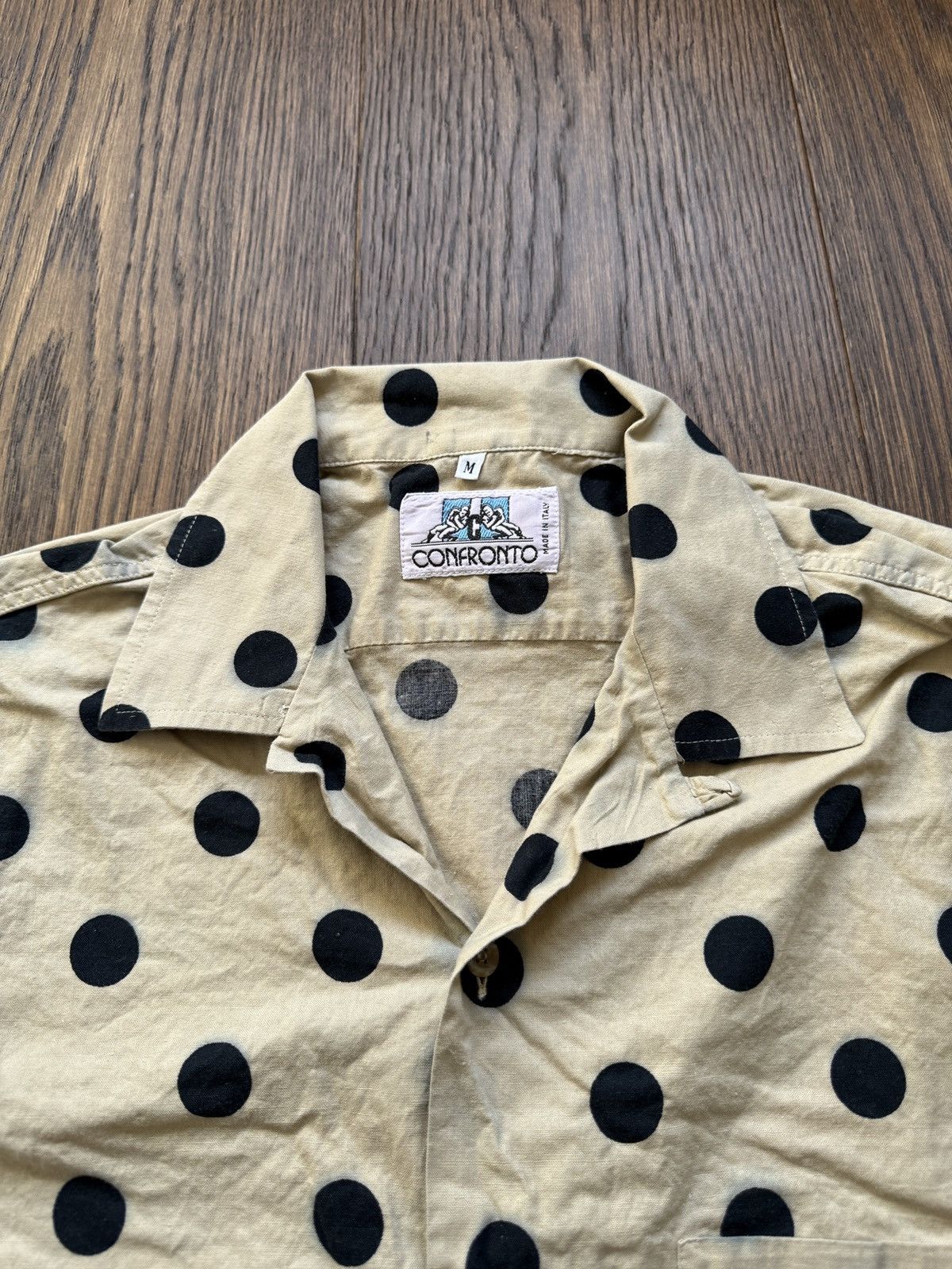 Vintage Vintage Polka Dot Loop Collar Button Up Shirt Size US M / EU 48-50 / 2 - 5 Thumbnail