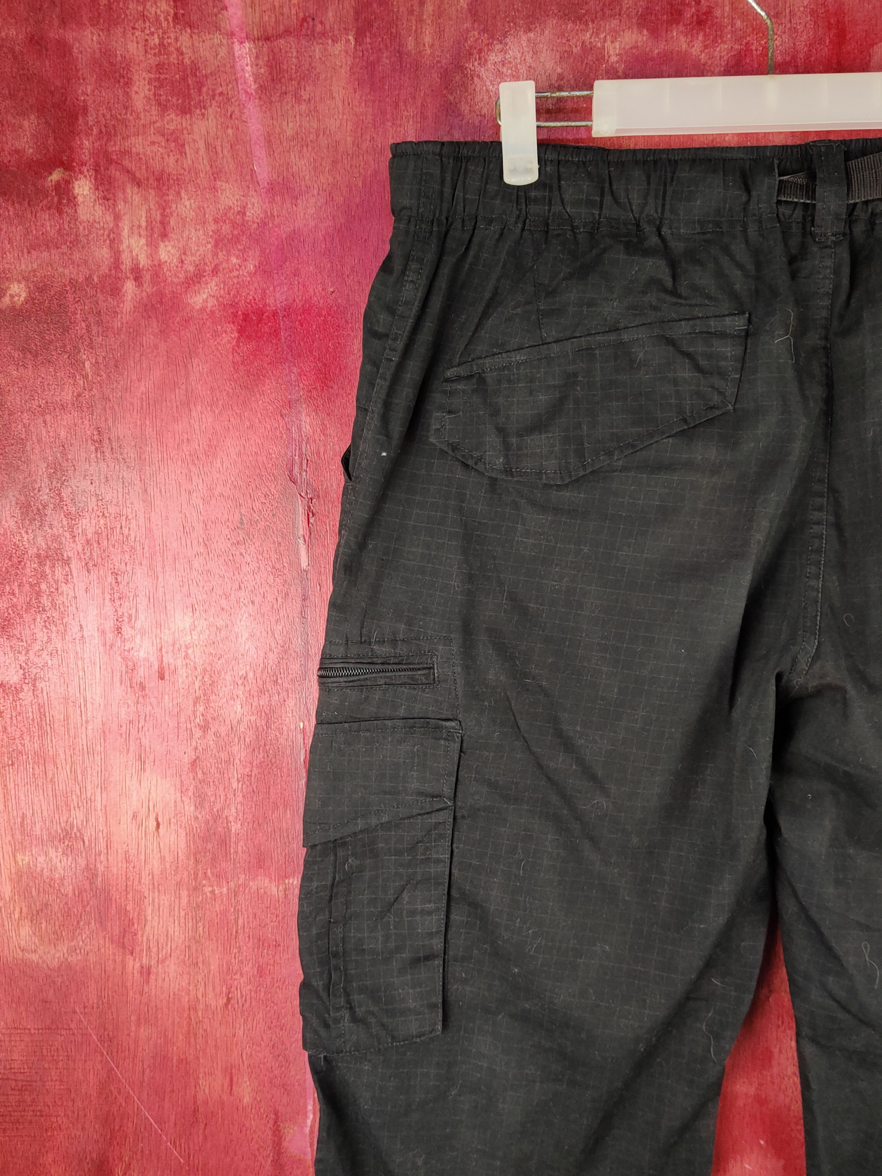 Japanese Brand DL Japan Black Multipocket Tactical Cargo Pants #S2048 Size US 36 / EU 52 - 8 Thumbnail