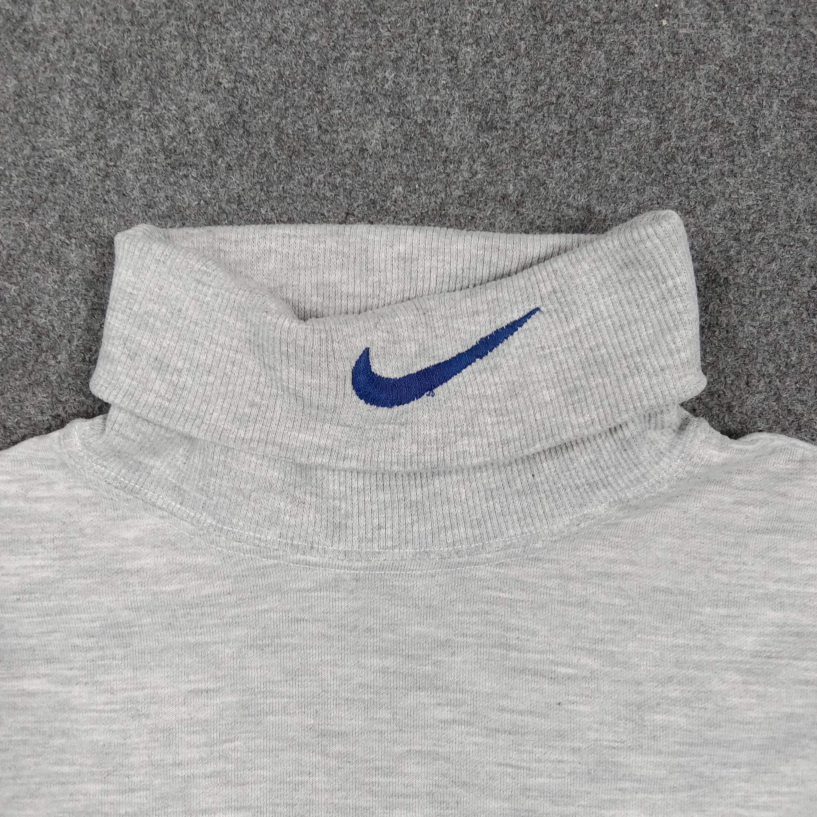 Nike 90's Nike Center Swoosh Turtleneck Sweatshirt C293N24 Size US M / EU 48-50 / 2 - 3 Thumbnail