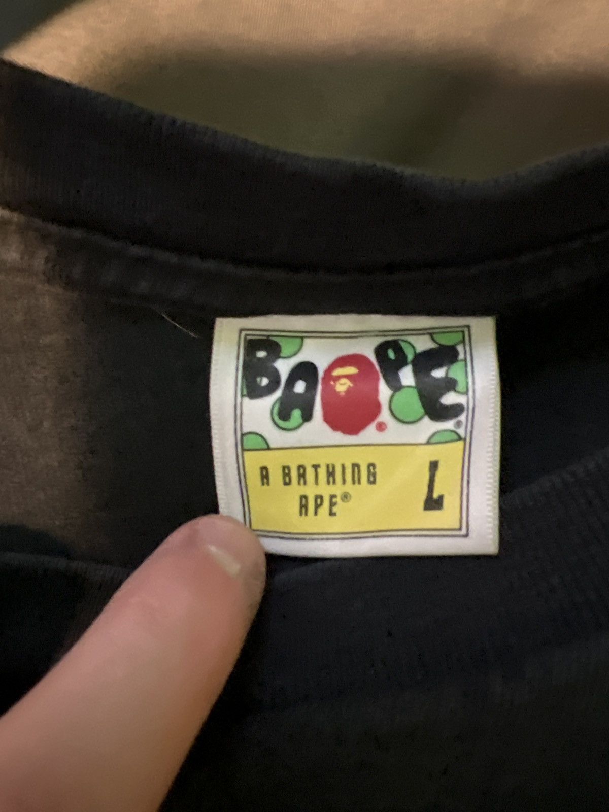 Bape A bathing ape head tee Size US L / EU 52-54 / 3 - 4 Thumbnail