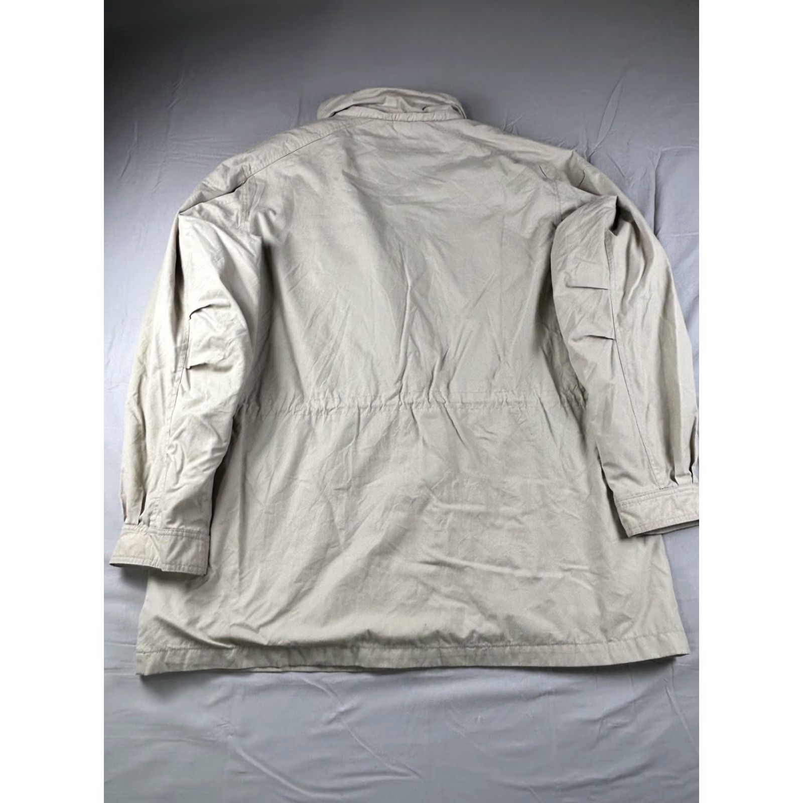 Eddie Bauer VINTAGE Eddie Bauer Coat Mens XL Beige Wool Lined Parka 90s 80s Cotton Outer Shell Zip Pockets Size US XL / EU 56 / 4 - 3 Thumbnail