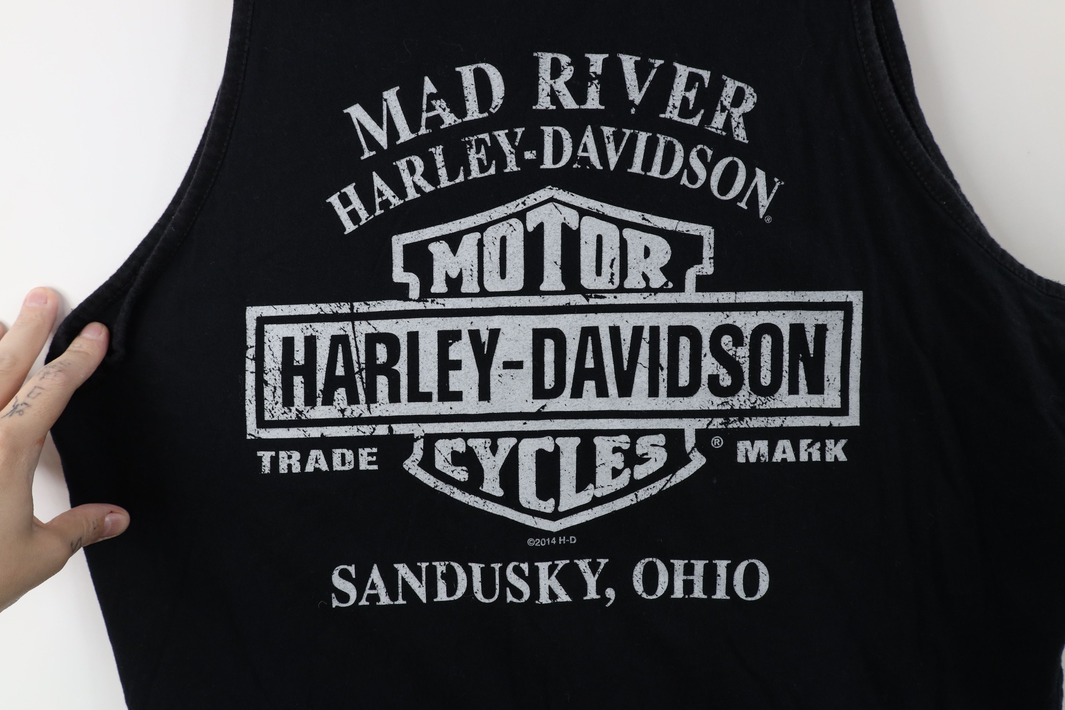 Harley Davidson Y2K Harley Davidson River Skull Skeleton Tank Top T-Shirt Size US L / EU 52-54 / 3 - 9 Thumbnail