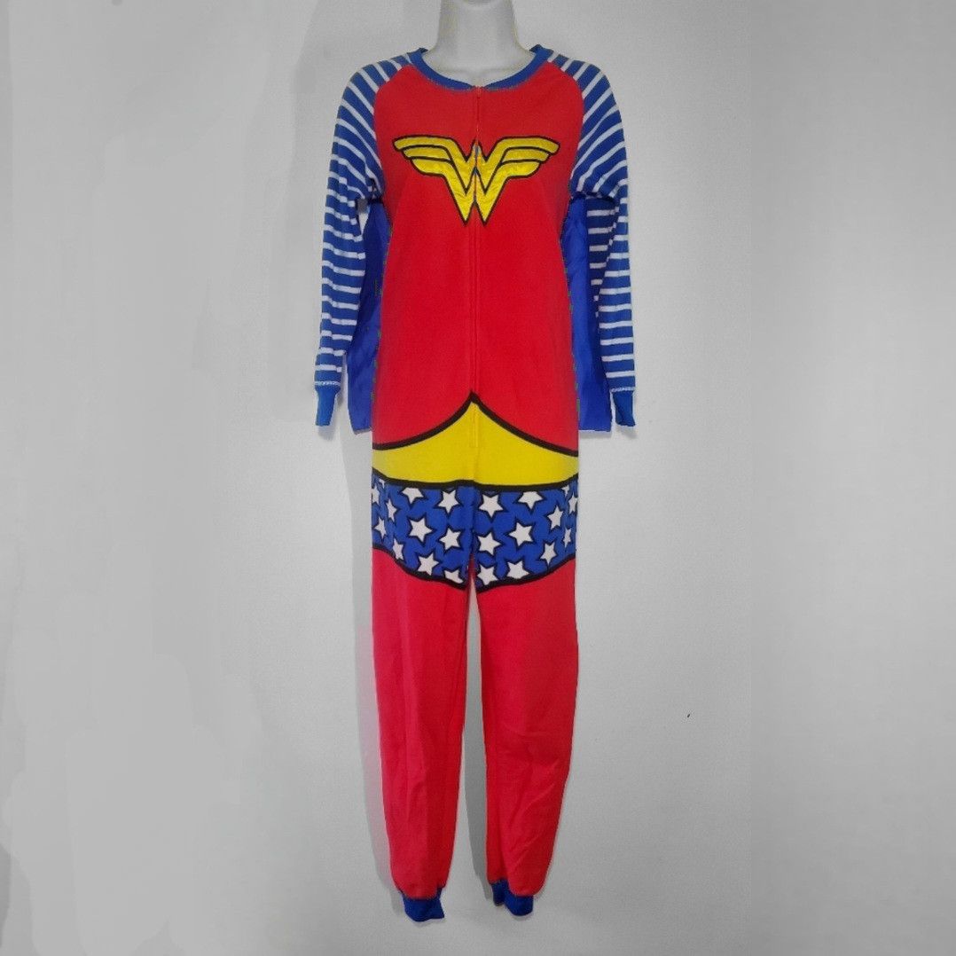DC Comics Wonder Woman Sze XS/S PJs Onesie Pajamas Hero Fleece Long Size 28" / US 6 / IT 42 - 1 Thumbnail