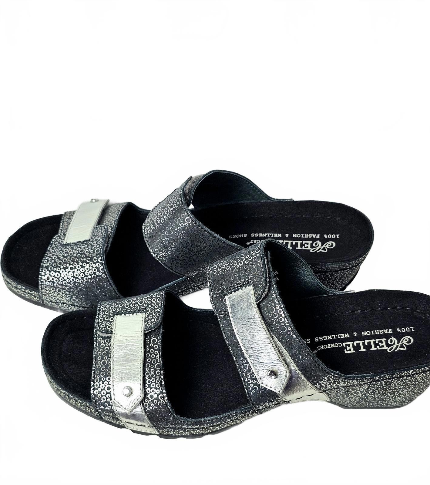 Other Helle Comfort Women's Abril Black Wedges Size 40/9-9.5 Size US 9.5 / IT 39.5 - 2 Thumbnail