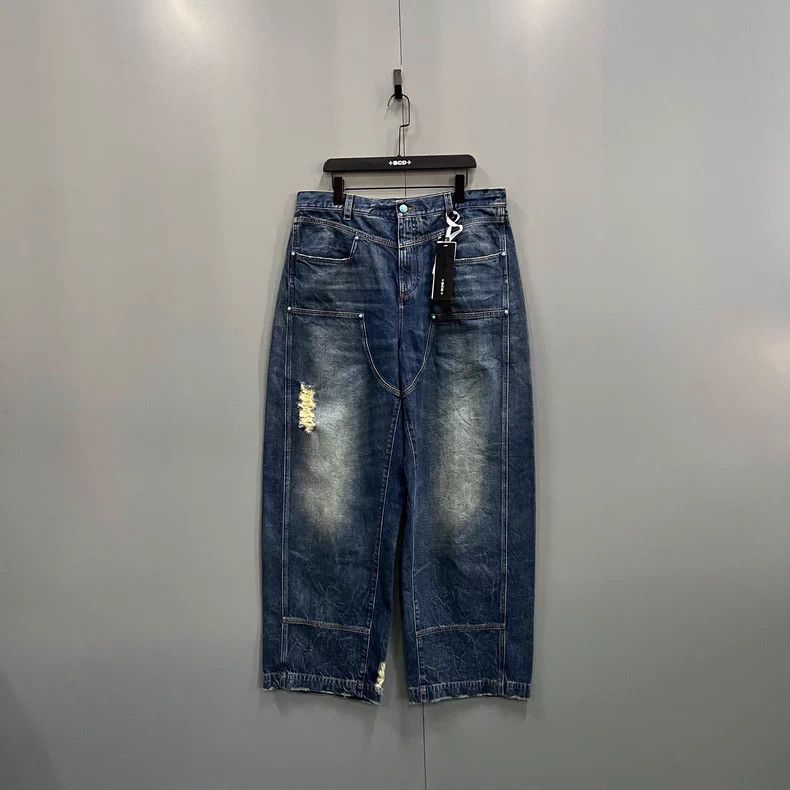 Louis Vuitton Louis Vuitton 24 Fall/Winter Washed Broken Denim Straight Size US 36 / EU 52 - 1 Thumbnail