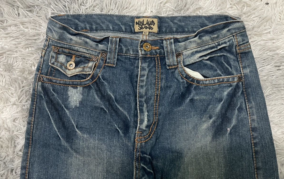 If Six Was Nine 2000s NYLUS FLARE JEANS WASHABLE DENIM RARE DESIGN Size US 30 / EU 46 - 7 Thumbnail