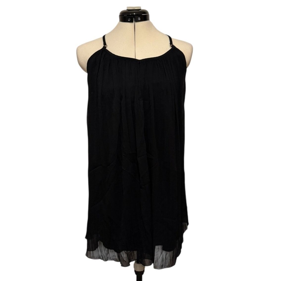 Abercrombie & Fitch Abercrombie Midnight Muse Flowy Layered Blouse Low Cut XS Size XS / US 0-2 / IT 36-38 - 1 Thumbnail