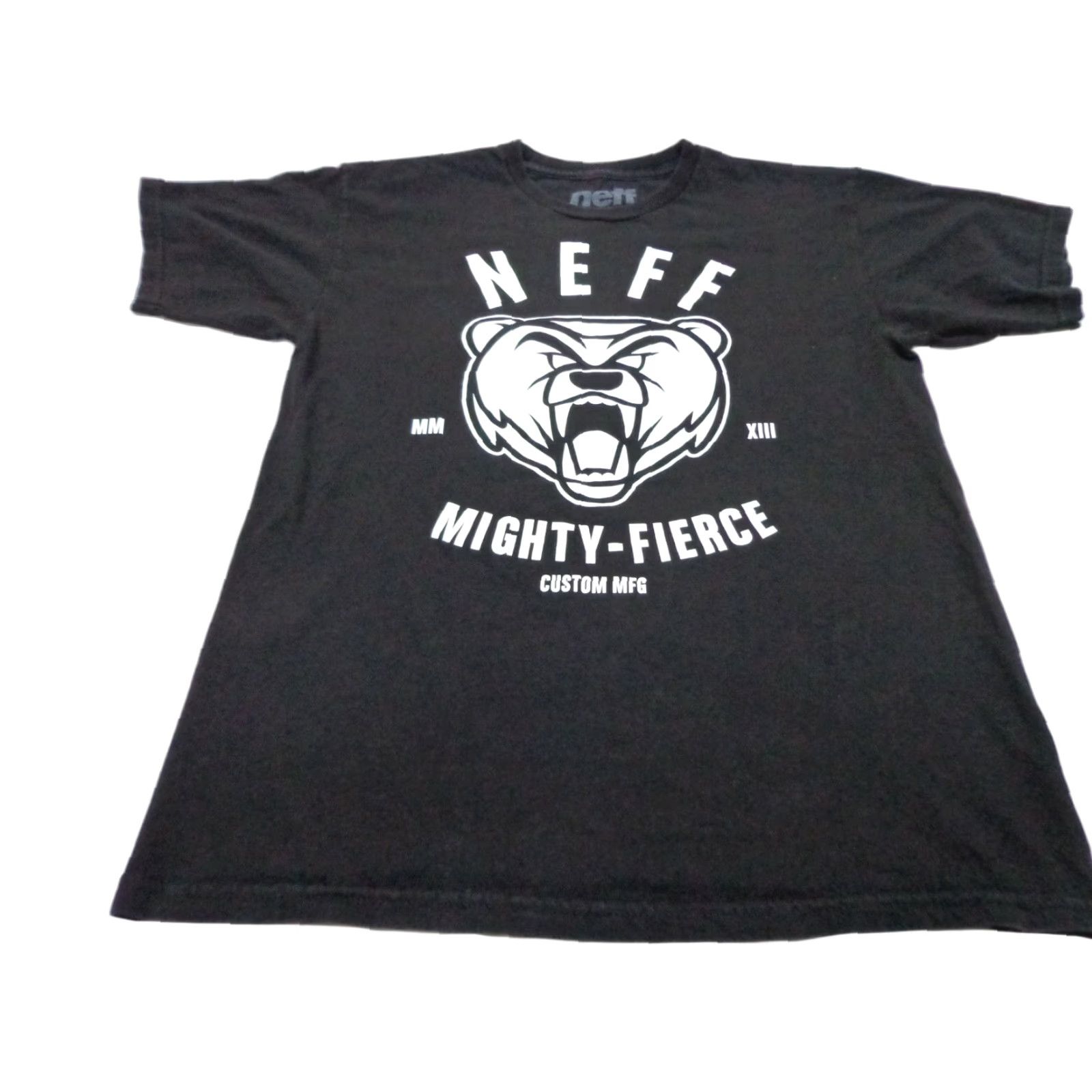 Vintage Neff Shirt Mens T-Shirt Black Size M Regular Cotton Neff Mighty Fierce Graphic Size US M / EU 48-50 / 2 - 1 Thumbnail