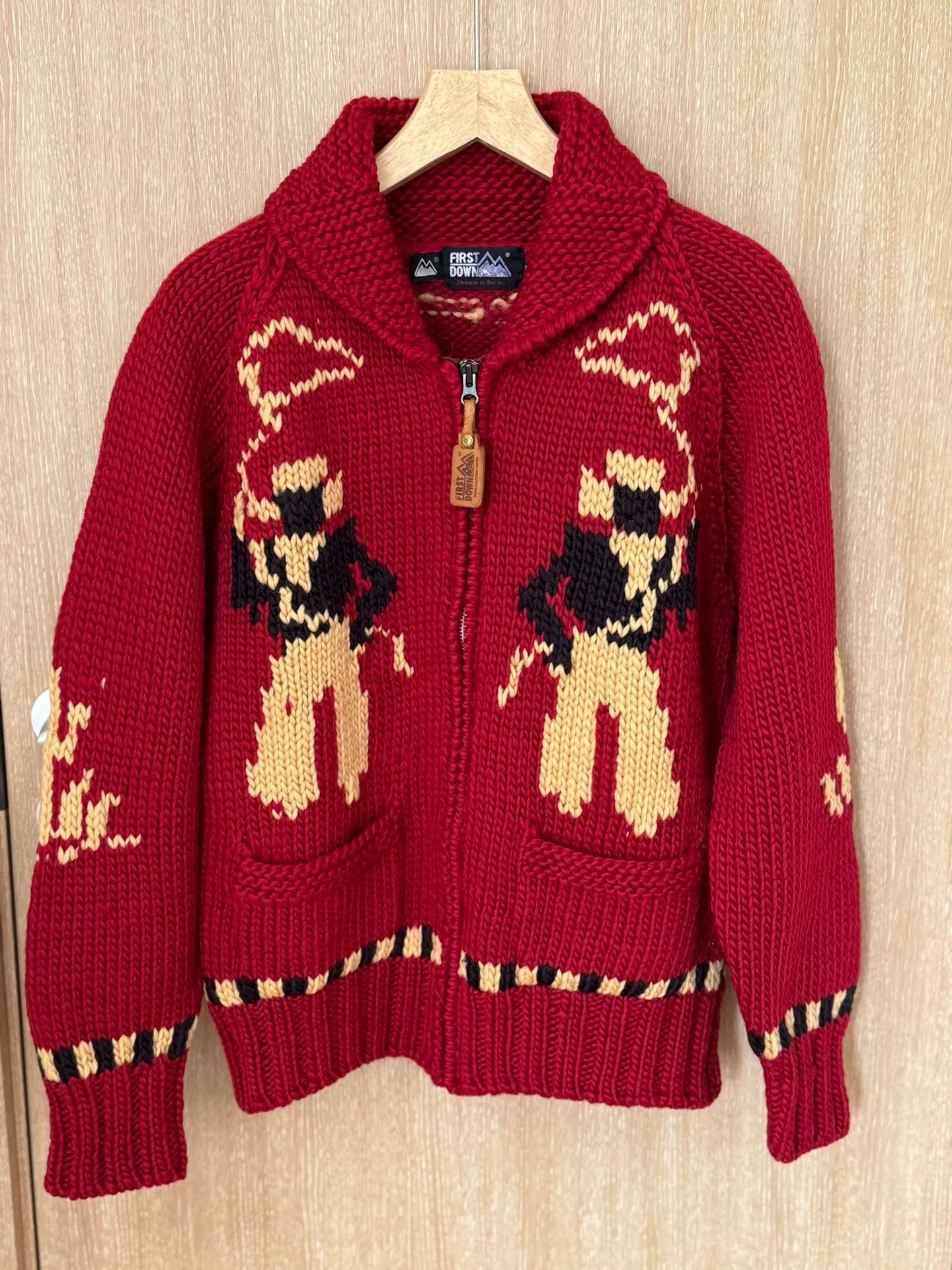 First Arrow's First Down Vintage Western Snow Pattern Sweater Size US M / EU 48-50 / 2 - 1 Thumbnail