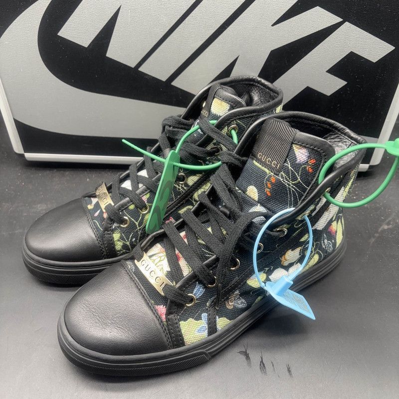Gucci Gucci GG Canvas High-Top Sneakers Size US 5.5 / EU 38 - 1 Thumbnail
