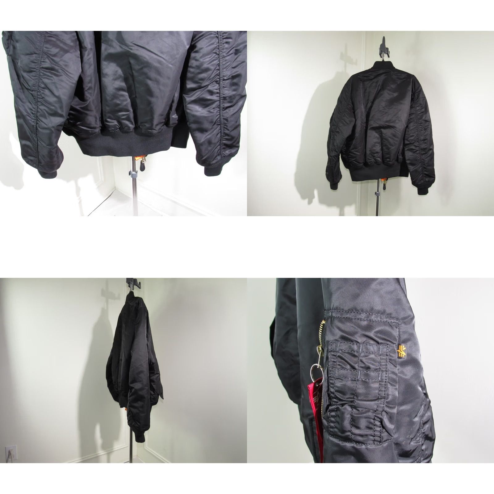 Vintage VINTAGE Alpha Industries MA1 Reversible Black Orange Rocket Flight Bomber Jacket XL Size US XL / EU 56 / 4 - 8 Thumbnail