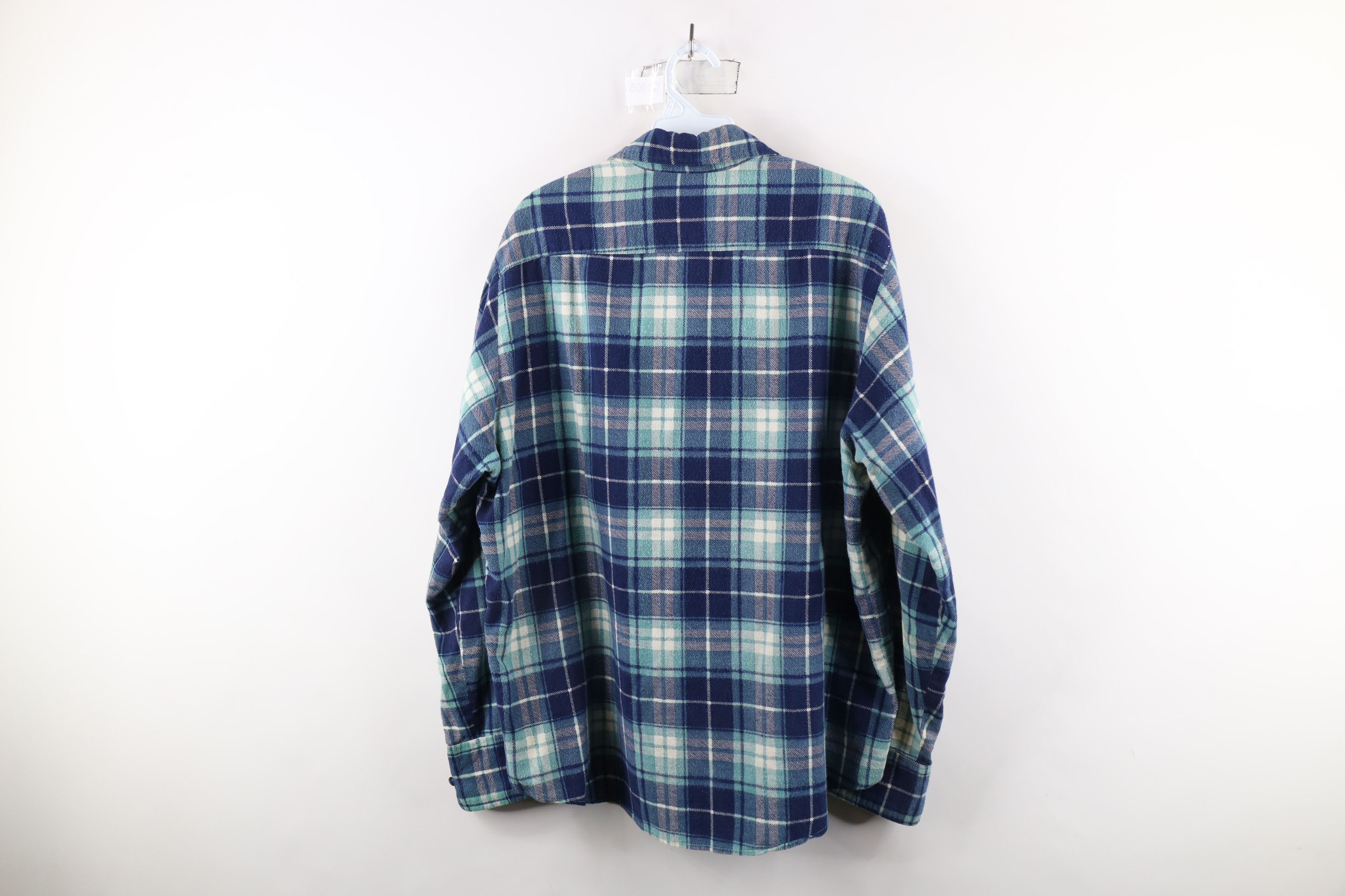 Vintage Vintage 70s Streetwear Flannel Collared Button Shirt Plaid Size US L / EU 52-54 / 3 - 10 Thumbnail