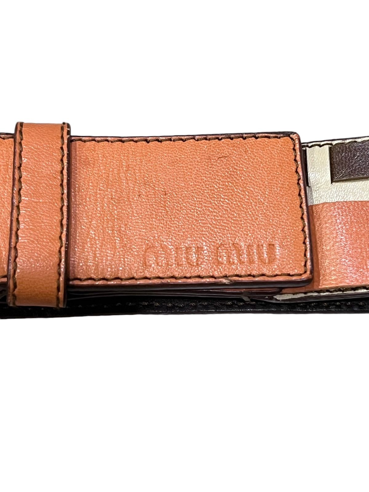 Miu Miu Vintage MIU MIU Leather Belt Made In Italy Size ONE SIZE - 3 Thumbnail