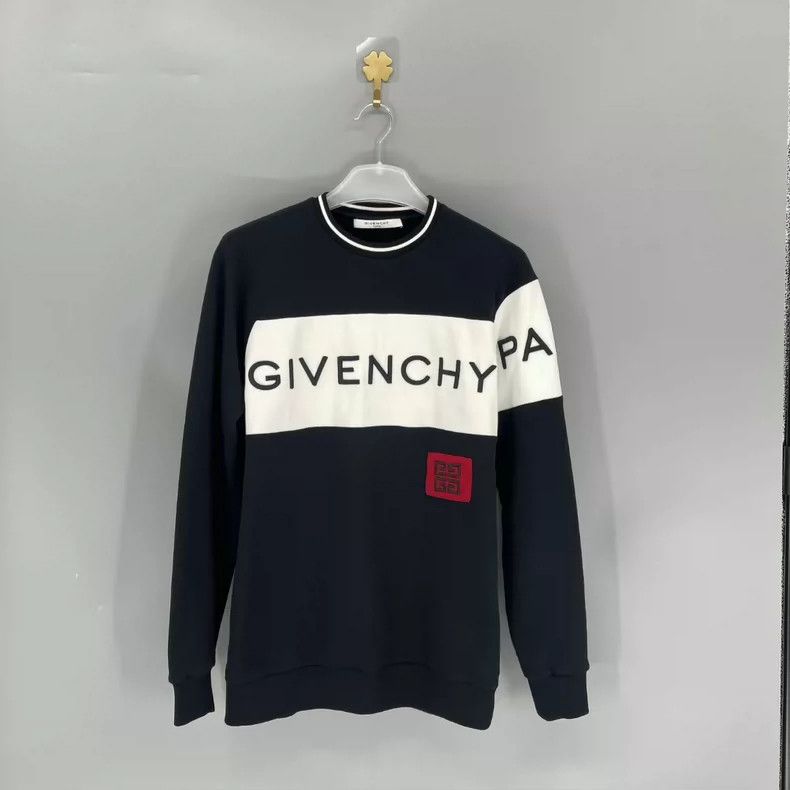 Givenchy Givenchy Black and White Color Blocked Logo Hoodie, Size M Size US M / EU 48-50 / 2 - 1 Thumbnail