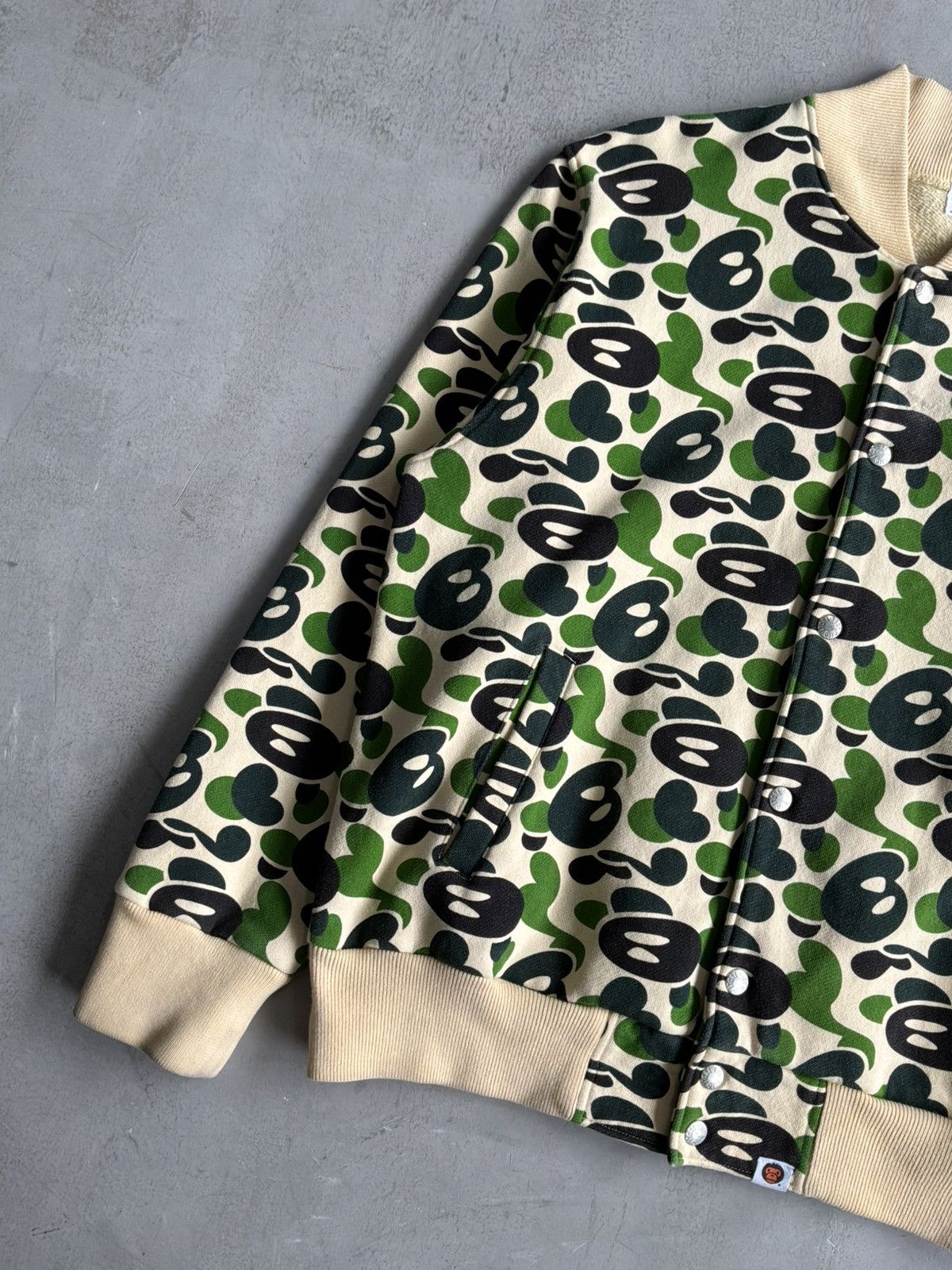 Bape OG Bape - Milo Camouflage Varsity Jacket Size US M / EU 48-50 / 2 - 4 Thumbnail